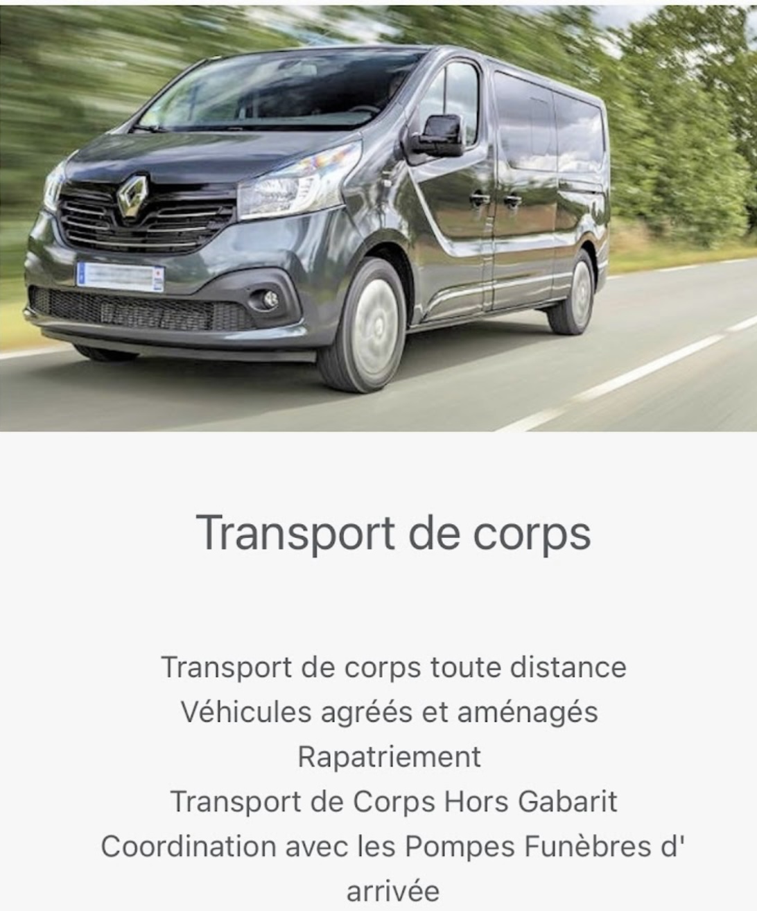 Transport de corps